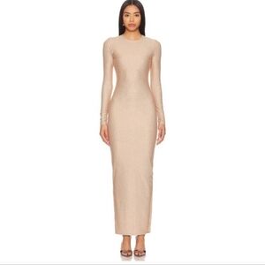 Good American Crystal-embellished Crewneck Maxi Dress Size M